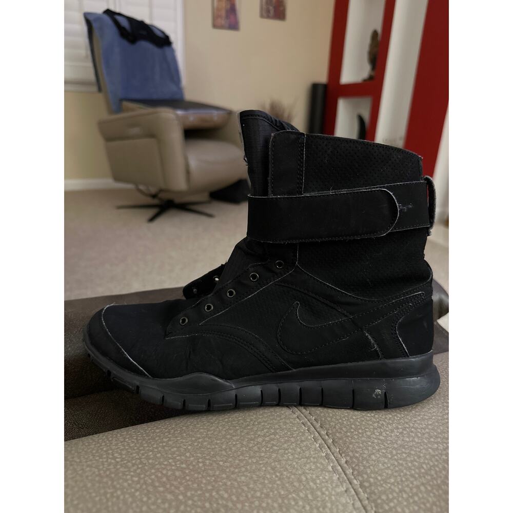 Nike Gym Combat TR Black Leather Women's Size 10.5 - Picture 5 of 8